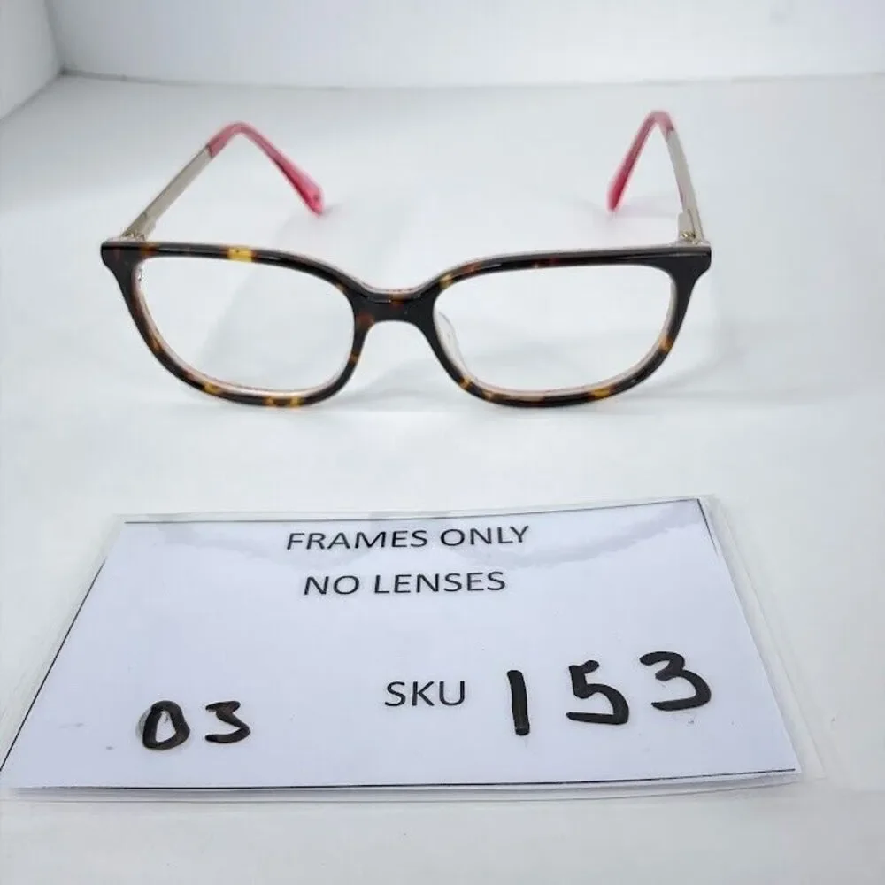 KATE SPADE Eyeglasses Tortoise Silver “Natalia” H7P 48-16-140 Frame
